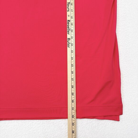FootJoy Golf Polo Shirt Men XL‎ Athletic Fit Pink Solid Stretch Performance - Picture 12 of 12
